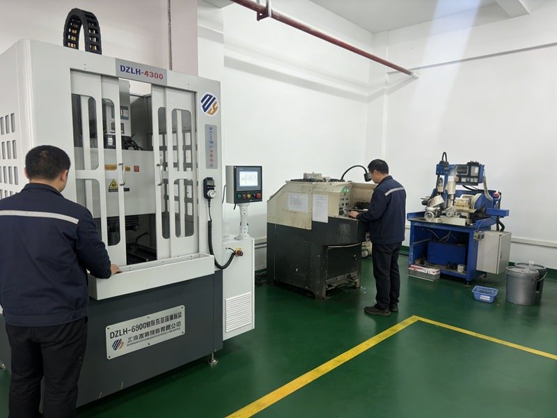 Machining Grinding, polishing, and precision machining.