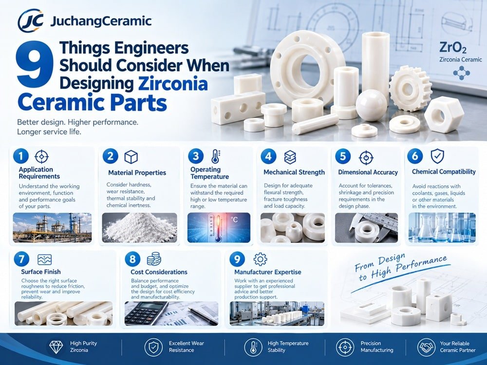 9 Things Engineers Should Consider When Designing Zirconia Ceramic Parts