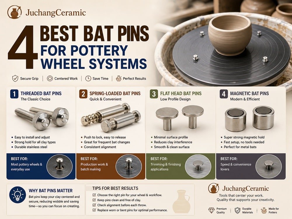  4 Best Bat Pins for Pottery Wheel Systems